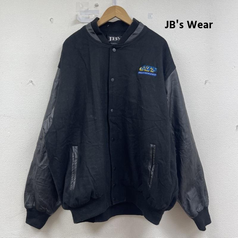 古着 USED ジャケット、上着 ジャンパー、ブルゾン JB s Wear 刺繍 切り替え レザー スタジアム ジャンパー XL 黒 / ブラック / black メンズ USED 古着 中古 50156145