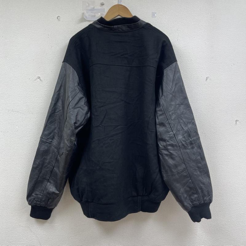 古着 USED ジャケット、上着 ジャンパー、ブルゾン JB s Wear 刺繍 切り替え レザー スタジアム ジャンパー XL 黒 / ブラック / black メンズ USED 古着 中古 50156145