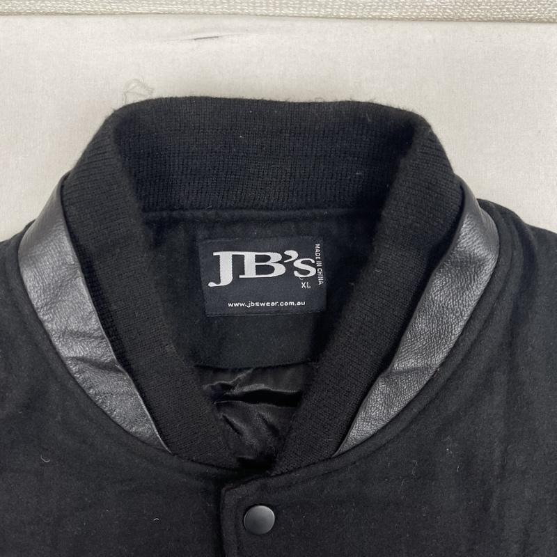 古着 USED ジャケット、上着 ジャンパー、ブルゾン JB s Wear 刺繍 切り替え レザー スタジアム ジャンパー XL 黒 / ブラック / black メンズ USED 古着 中古 50156145