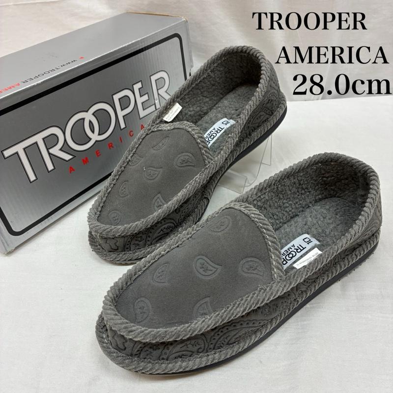 古着 USED スリッポン スリッポン Trooper America トゥルーパー アメリカ スリッポン ルーム シューズ ペイズリー バンダナ US：10 ペイズリー X バンダナ柄 灰 / グレー / gray メンズ USED 古着 中古 50156155