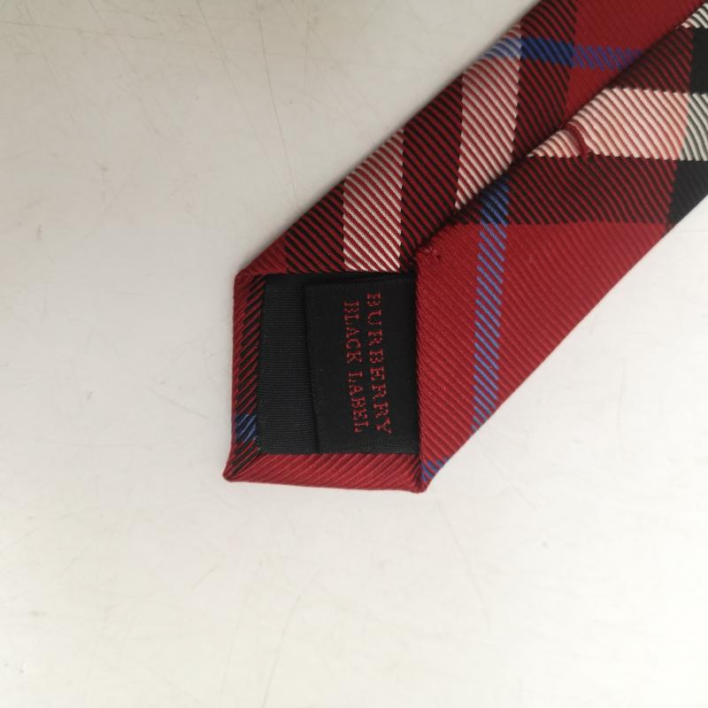 バーバリーブラックレーベル BURBERRY BLACK LABEL ネクタイ ネクタイ ノバチェック ネクタイ - 赤 / レッド / red メンズ USED 古着 中古 50156160
