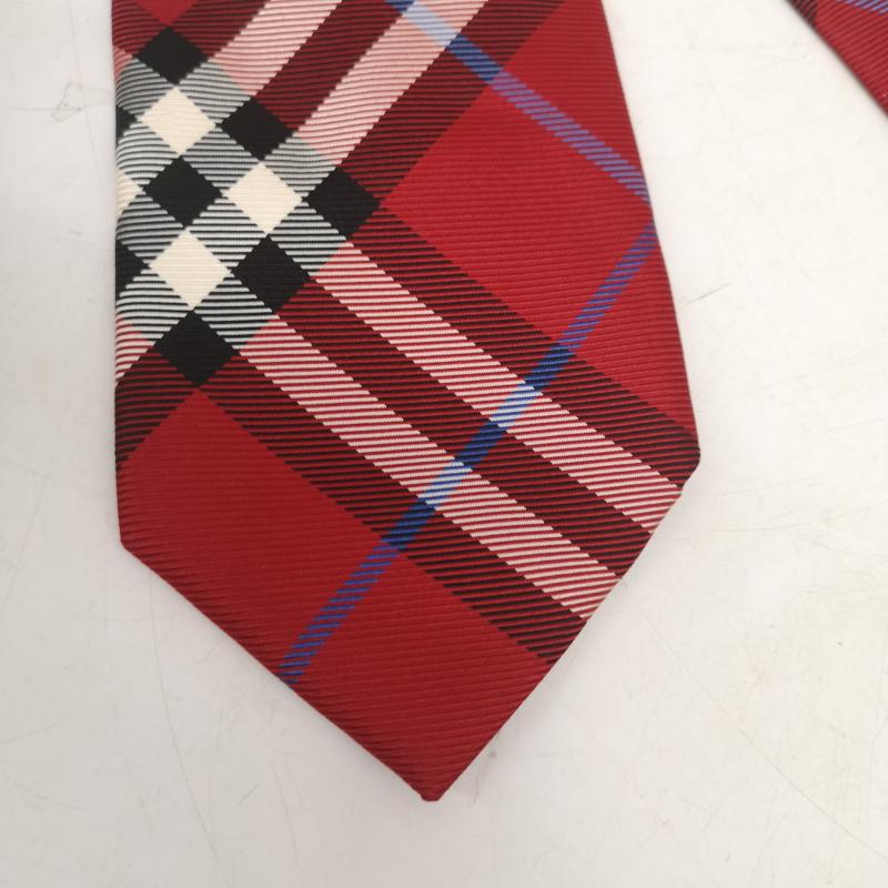 バーバリーブラックレーベル BURBERRY BLACK LABEL ネクタイ ネクタイ ノバチェック ネクタイ - 赤 / レッド / red メンズ USED 古着 中古 50156160