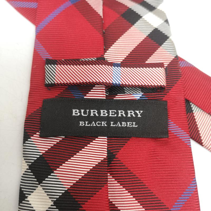 バーバリーブラックレーベル BURBERRY BLACK LABEL ネクタイ ネクタイ ノバチェック ネクタイ - 赤 / レッド / red メンズ USED 古着 中古 50156160