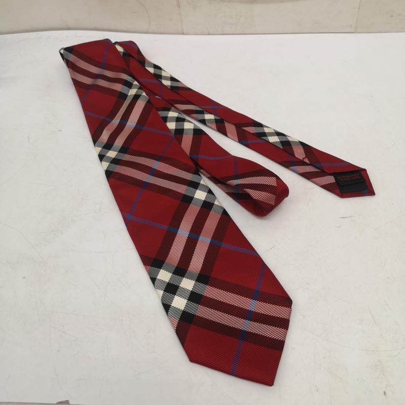 バーバリーブラックレーベル BURBERRY BLACK LABEL ネクタイ ネクタイ ノバチェック ネクタイ - 赤 / レッド / red メンズ USED 古着 中古 50156160