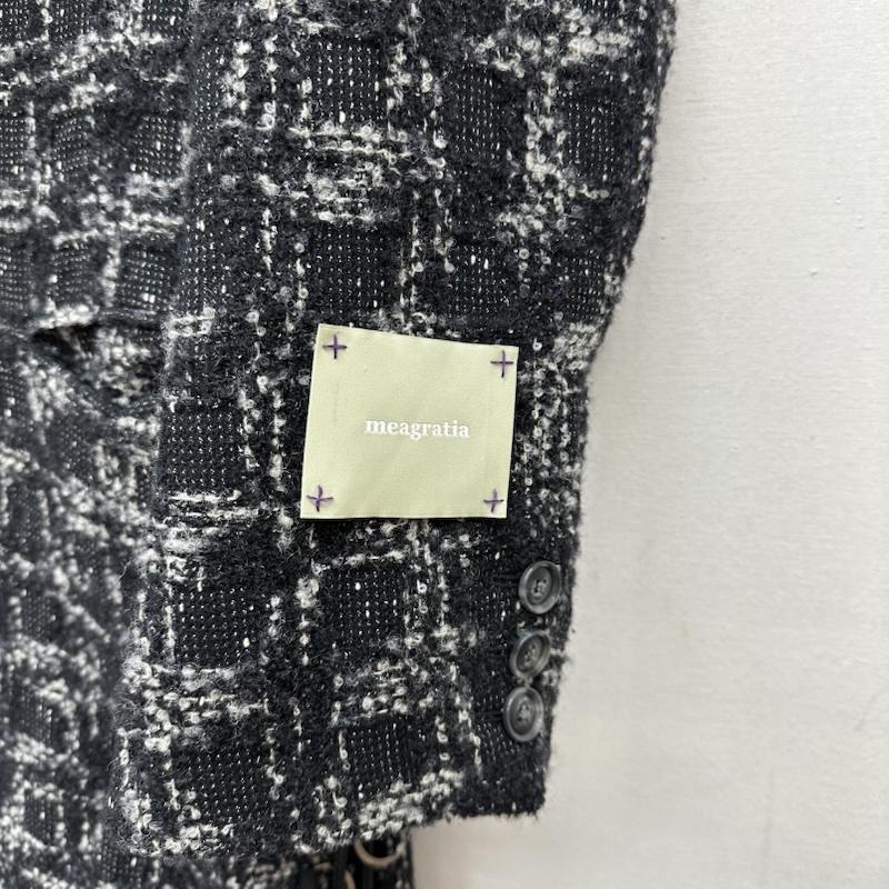 メアグラーティア meagratia コート コート一般 Mix tweed chesterfield coat ツイード ダブル チェスター コート 24263-0303 2 黒 / ブラック / black メンズ USED 古着 中古 50156163