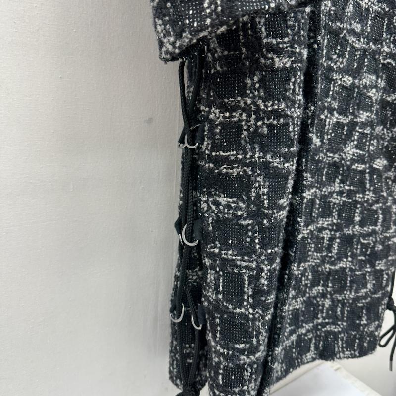 メアグラーティア meagratia コート コート一般 Mix tweed chesterfield coat ツイード ダブル チェスター コート 24263-0303 2 黒 / ブラック / black メンズ USED 古着 中古 50156163