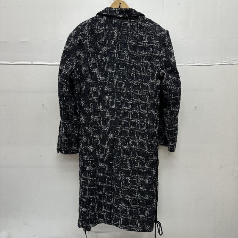 メアグラーティア meagratia コート コート一般 Mix tweed chesterfield coat ツイード ダブル チェスター コート 24263-0303 2 黒 / ブラック / black メンズ USED 古着 中古 50156163
