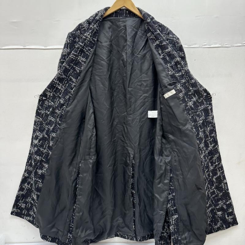 メアグラーティア meagratia コート コート一般 Mix tweed chesterfield coat ツイード ダブル チェスター コート 24263-0303 2 黒 / ブラック / black メンズ USED 古着 中古 50156163