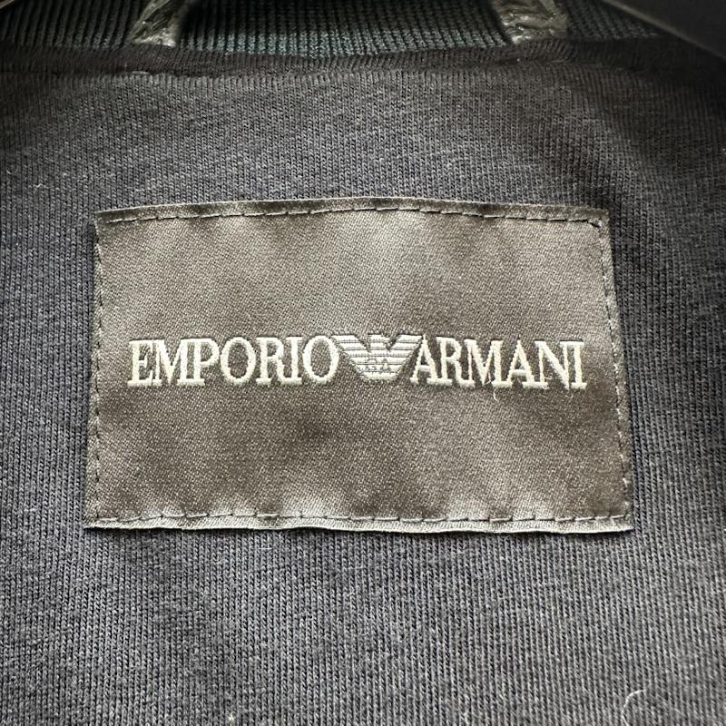 エンポリオアルマーニ EMPORIO ARMANI ジャケット、上着 レザージャケット エンボス マイクロ ステッチ レザー ジャケット T1R07P 48 緑 / グリーン / green メンズ USED 古着 中古 50156169