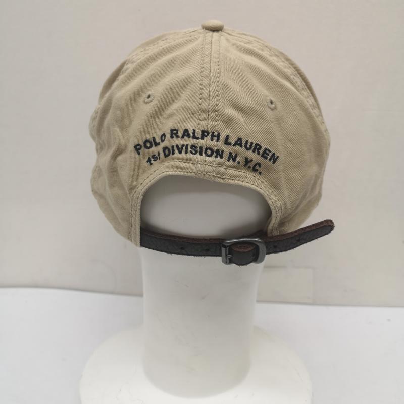 ポロバイラルフローレン Polo by RALPH LAUREN 帽子 キャップ 00s エンブレム アップリケ パッチ ベースボール キャップ - カーキ / カーキ / khaki メンズ USED 古着 中古 50156170
