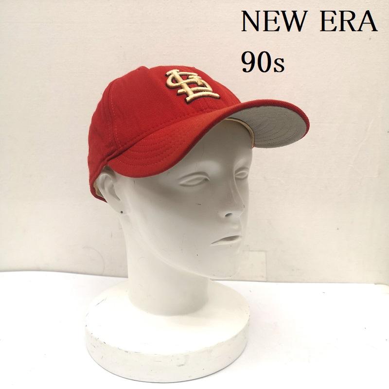 ニューエラ NEW ERA 帽子 キャップ 90s セントルイス カージナルス ウール キャップ usa製 7 1/2 - 赤 / レッド / red メンズ USED 古着 中古 50156173
