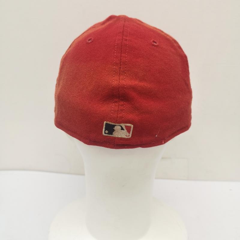 ニューエラ NEW ERA 帽子 キャップ 90s セントルイス カージナルス ウール キャップ usa製 7 1/2 - 赤 / レッド / red メンズ USED 古着 中古 50156173