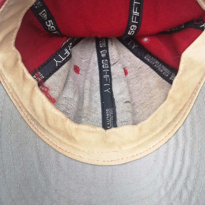 ニューエラ NEW ERA 帽子 キャップ 90s セントルイス カージナルス ウール キャップ usa製 7 1/2 - 赤 / レッド / red メンズ USED 古着 中古 50156173