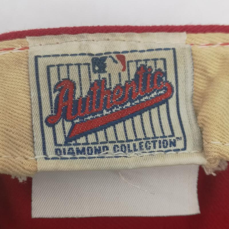 ニューエラ NEW ERA 帽子 キャップ 90s セントルイス カージナルス ウール キャップ usa製 7 1/2 - 赤 / レッド / red メンズ USED 古着 中古 50156173