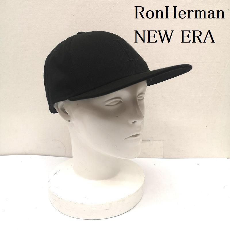 ロンハーマン RonHerman 帽子 キャップ NEW ERA コラボ R 刺繍 キャップ - 黒 / ブラック / black メンズ USED 古着 中古 50156174
