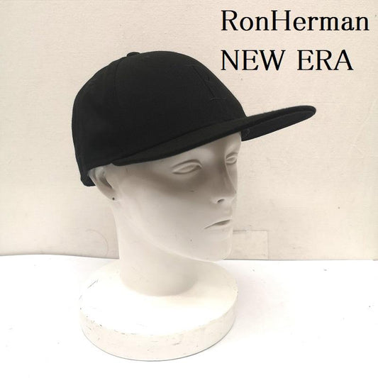 ロンハーマン RonHerman 帽子 キャップ NEW ERA コラボ R 刺繍 キャップ - 黒 / ブラック / black メンズ USED 古着 中古 50156174