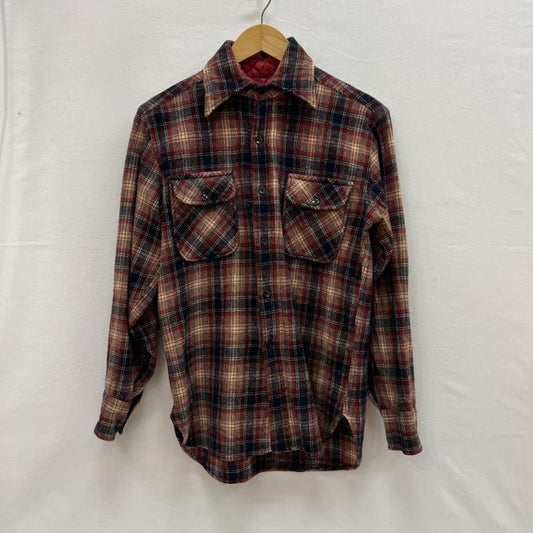ペンドルトン PENDLETON シャツ、ブラウス 長袖 70s チェック ウール シャツ ヴィンテージ M メンズ USED 古着 中古 50156176