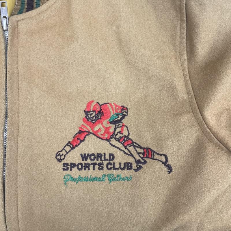 古着 USED ジャケット、上着 ジャンパー、ブルゾン Master Jim WORLD SPORTS CLUB 刺繍 スタジャン キャメル / キャメル / メンズ USED 古着 中古 50156183