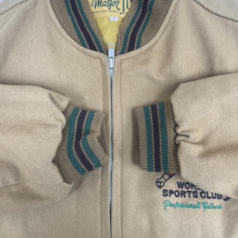 古着 USED ジャケット、上着 ジャンパー、ブルゾン Master Jim WORLD SPORTS CLUB 刺繍 スタジャン キャメル / キャメル / メンズ USED 古着 中古 50156183