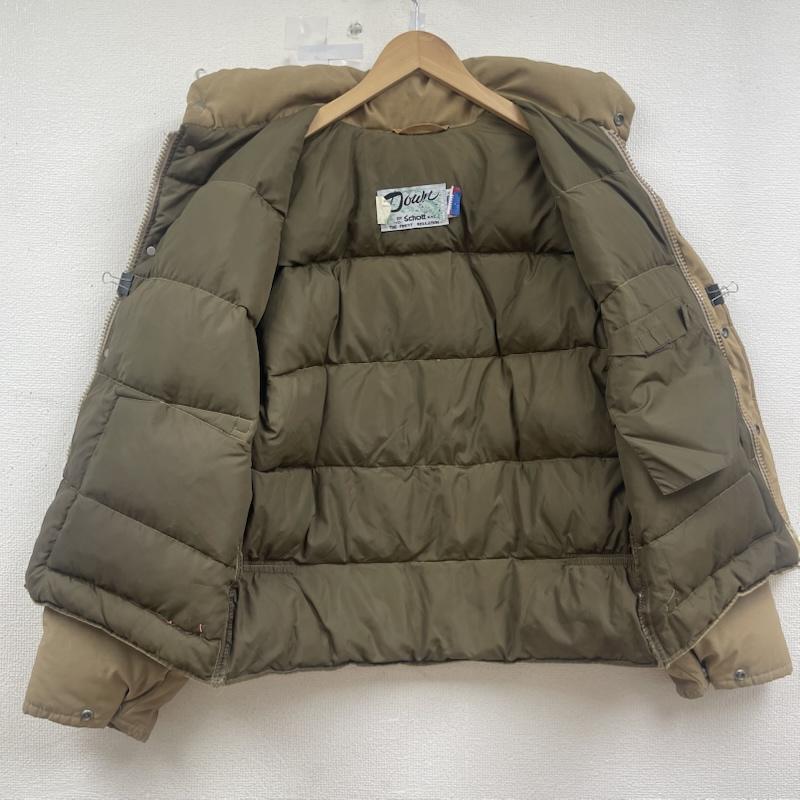 ショット schott ジャケット、上着 ダウンジャケット 90s USA製 1615 AT904P ダウン ジップ アップ ジャケット L ベージュ / ベージュ / beige メンズ USED 古着 中古 50156186