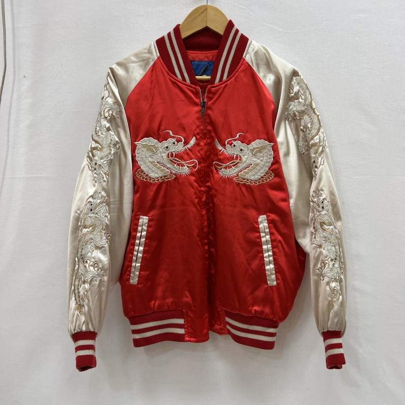 古着 USED ジャケット、上着 ジャンパー、ブルゾン FRESH BOX フレッシュボックス 龍 刺繍 スカジャン ロカビリー FREE 赤 / レッド / red メンズ USED 古着 中古 50156187