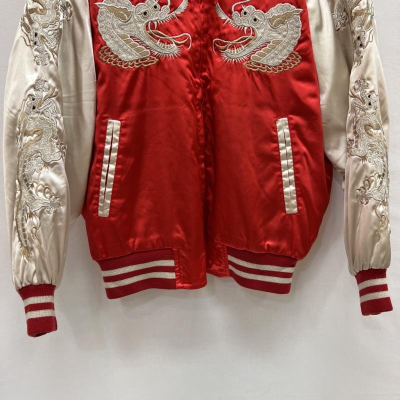 古着 USED ジャケット、上着 ジャンパー、ブルゾン FRESH BOX フレッシュボックス 龍 刺繍 スカジャン ロカビリー FREE 赤 / レッド / red メンズ USED 古着 中古 50156187