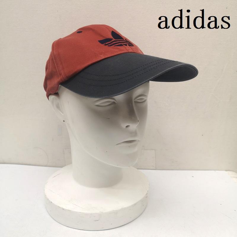 アディダス adidas 帽子 キャップ 90s トレフォイル ロゴ キャップ スナップバック - 橙 / オレンジ / orange メンズ USED 古着 中古 50156201