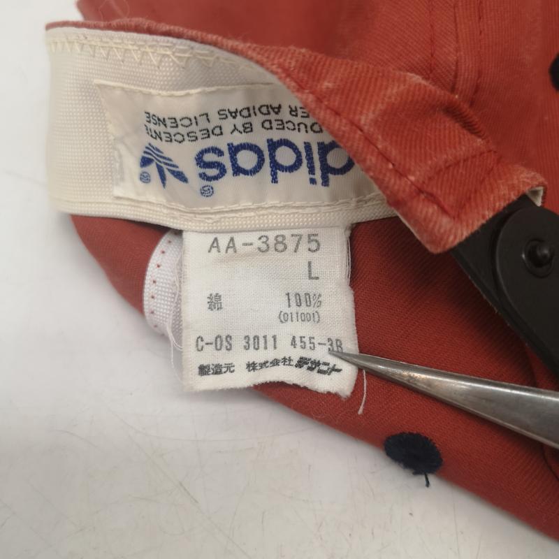 アディダス adidas 帽子 キャップ 90s トレフォイル ロゴ キャップ スナップバック - 橙 / オレンジ / orange メンズ USED 古着 中古 50156201