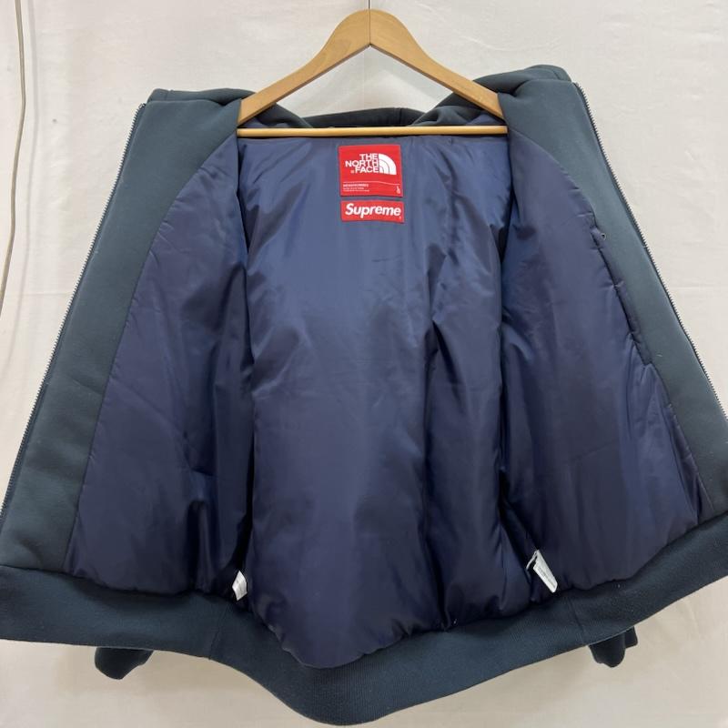 シュプリーム×ノースフェイス Supreme×THE NORTH FACE ジャケット、上着 ダウンジャケット ダウン フィルド ジップアップ フーディー スウェットシャツ NY52400I L 紺 / ネイビー / navy メンズ USED 古着 中古 50156207