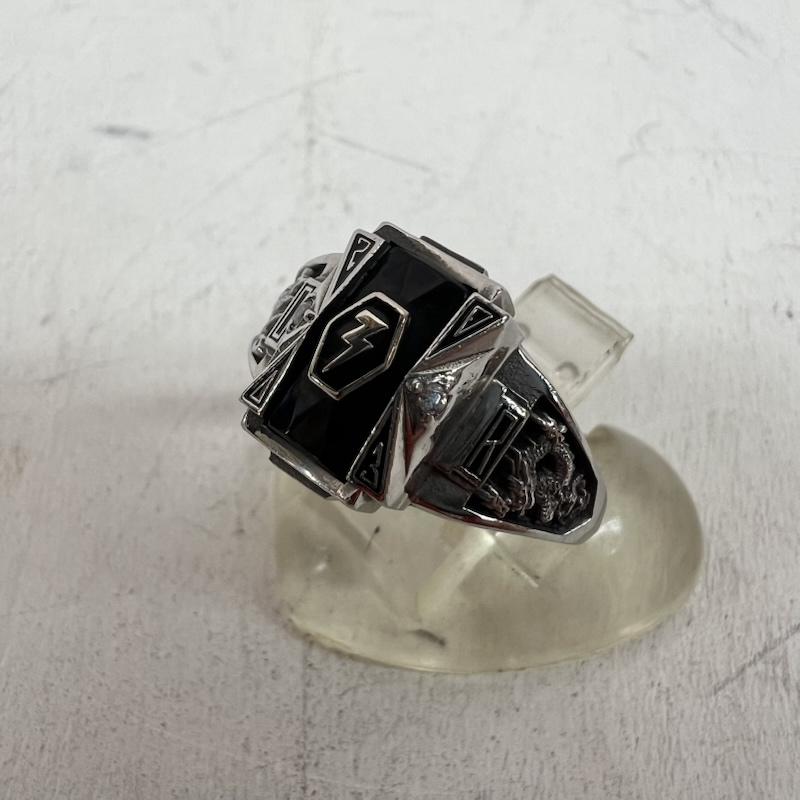 オゾン ロックス OZONE ROCKS アクセサリー 指輪 JOSTEN 別注 カレッジリング 龍 般若 15号 - メンズ USED 古着 中古 50156211