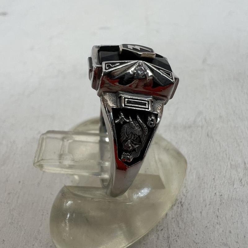 オゾン ロックス OZONE ROCKS アクセサリー 指輪 JOSTEN 別注 カレッジリング 龍 般若 15号 - メンズ USED 古着 中古 50156211