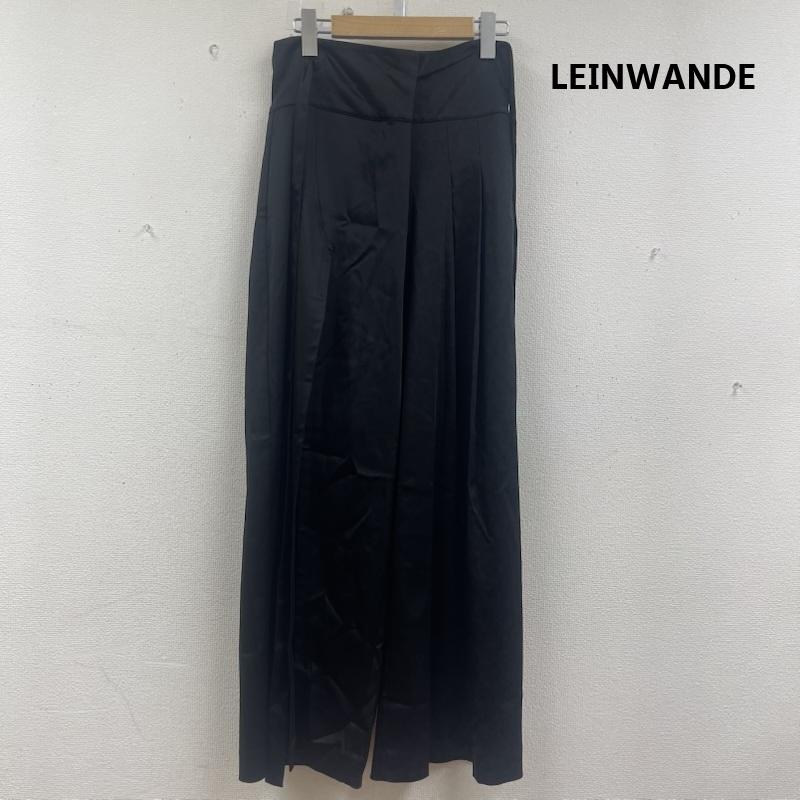 古着 USED スカート ロングスカート LEINWANDE タック ワイド パンツ スカート 黒 / ブラック / black レディース USED 古着 中古 50156212