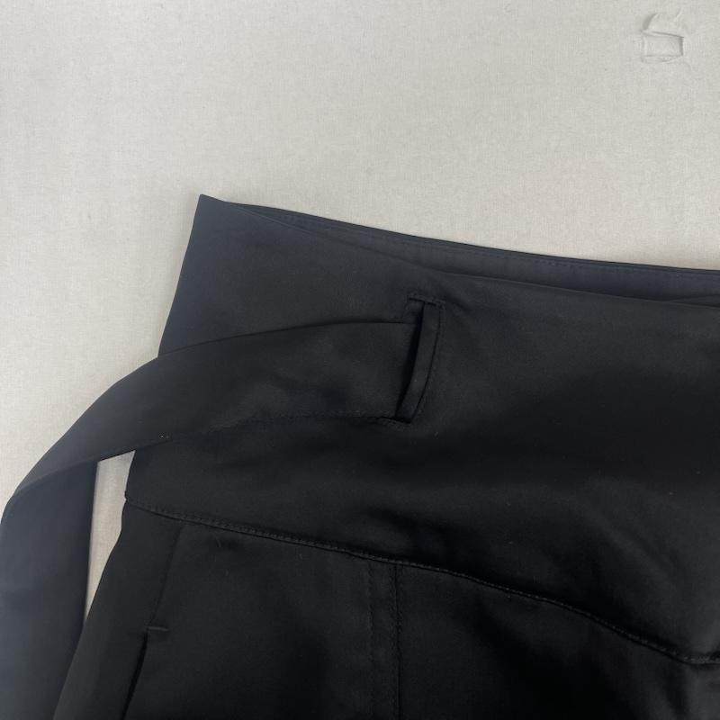 古着 USED スカート ロングスカート LEINWANDE タック ワイド パンツ スカート 黒 / ブラック / black レディース USED 古着 中古 50156212