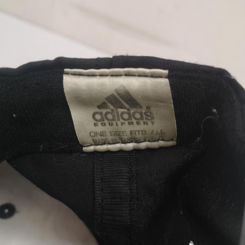 アディダス adidas 帽子 キャップ 90s EQUIPMENT キャップ ロゴ 刺繍 - 黒 / ブラック / black メンズ USED 古着 中古 50156213