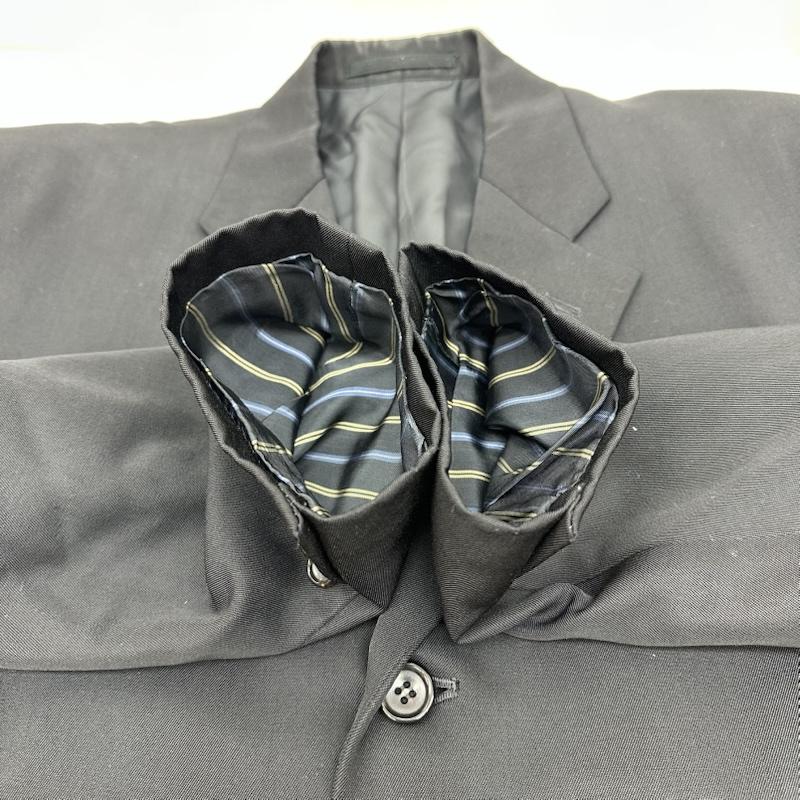 コムデギャルソンオムプリュス COMME des GARCONS HOME PLUS ジャケット、上着 ジャケット、ブレザー 90s テーラード ジャケット PJ-05046S S 黒 / ブラック / black メンズ USED 古着 中古 50156226