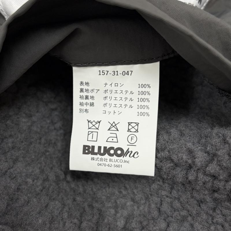 ブルコ BLUCO ジャケット、上着 ジャケット、ブレザー 25AW Hooded Reflector Jacket フーデッド リフレクター ジャケット ナイロン 裏ボア 157-31-047 ロゴ ダブルジップ L ワンポイント X ロゴ、文字 チャコールグレー / チャコールグレー / メンズ USED 古着 中古 50156238