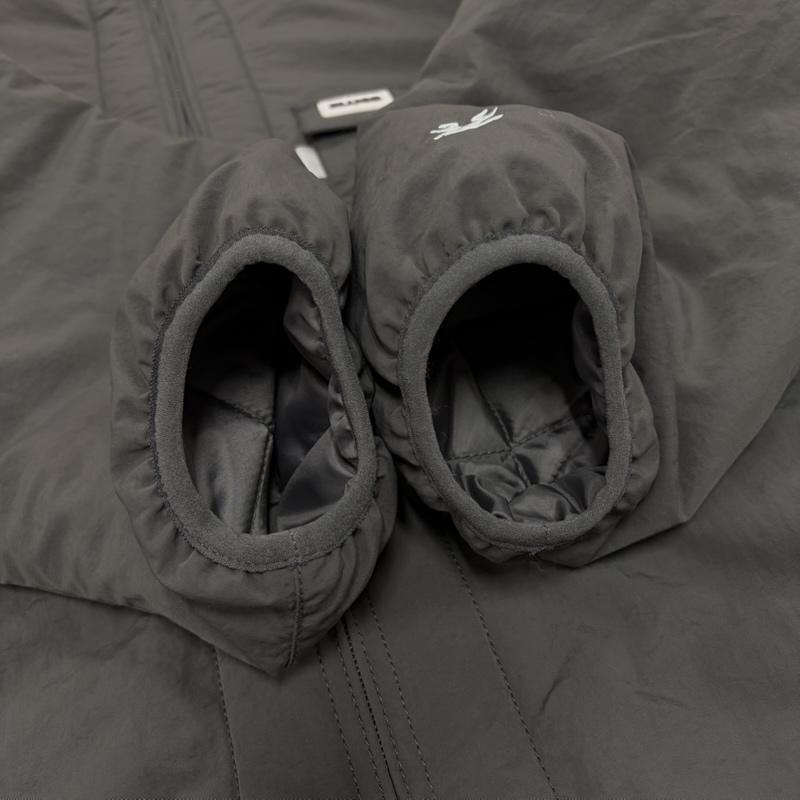 ブルコ BLUCO ジャケット、上着 ジャケット、ブレザー 25AW Hooded Reflector Jacket フーデッド リフレクター ジャケット ナイロン 裏ボア 157-31-047 ロゴ ダブルジップ L ワンポイント X ロゴ、文字 チャコールグレー / チャコールグレー / メンズ USED 古着 中古 50156238