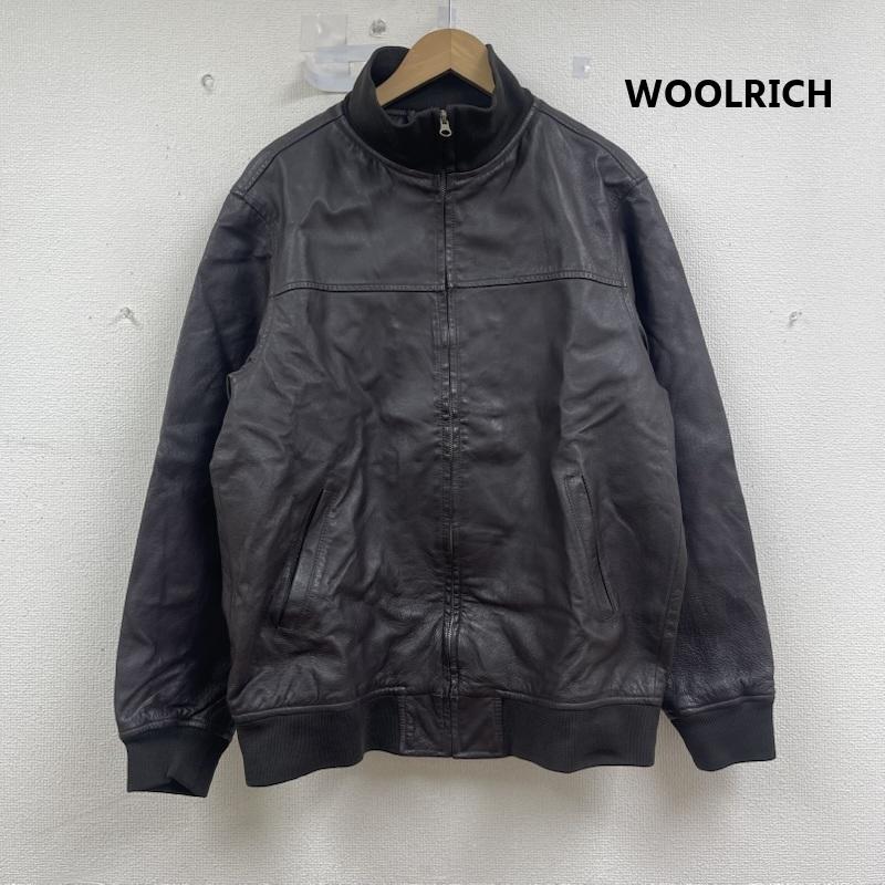 ウールリッチ WOOLRICH ジャケット、上着 レザージャケット レザー ジャケット ブルゾン 豚革 ブラウン 2w5-6731 L メンズ USED 古着 中古 50156251