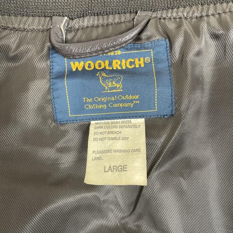ウールリッチ WOOLRICH ジャケット、上着 レザージャケット レザー ジャケット ブルゾン 豚革 ブラウン 2w5-6731 L メンズ USED 古着 中古 50156251