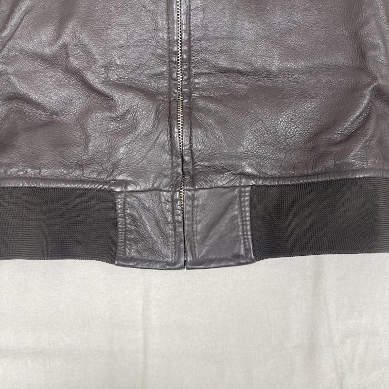 ウールリッチ WOOLRICH ジャケット、上着 レザージャケット レザー ジャケット ブルゾン 豚革 ブラウン 2w5-6731 L メンズ USED 古着 中古 50156251