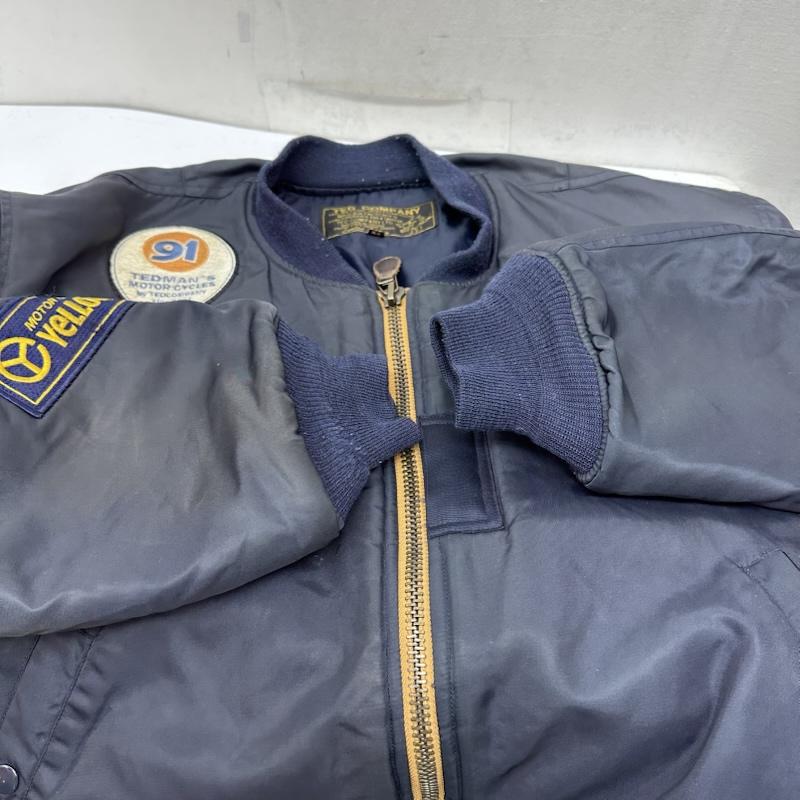テッドマン TEDMAN ジャケット、上着 フライトジャケット MA-1 フライト ジャケット ワッペン 2067262 44 紺 / ネイビー / navy メンズ USED 古着 中古 50156274