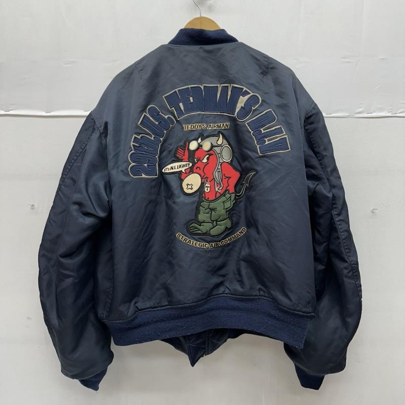テッドマン TEDMAN ジャケット、上着 フライトジャケット MA-1 フライト ジャケット ワッペン 2067262 44 紺 / ネイビー / navy メンズ USED 古着 中古 50156274