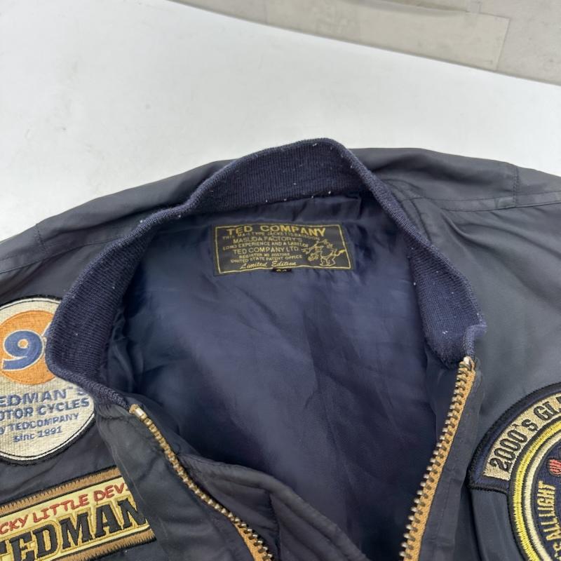 テッドマン TEDMAN ジャケット、上着 フライトジャケット MA-1 フライト ジャケット ワッペン 2067262 44 紺 / ネイビー / navy メンズ USED 古着 中古 50156274