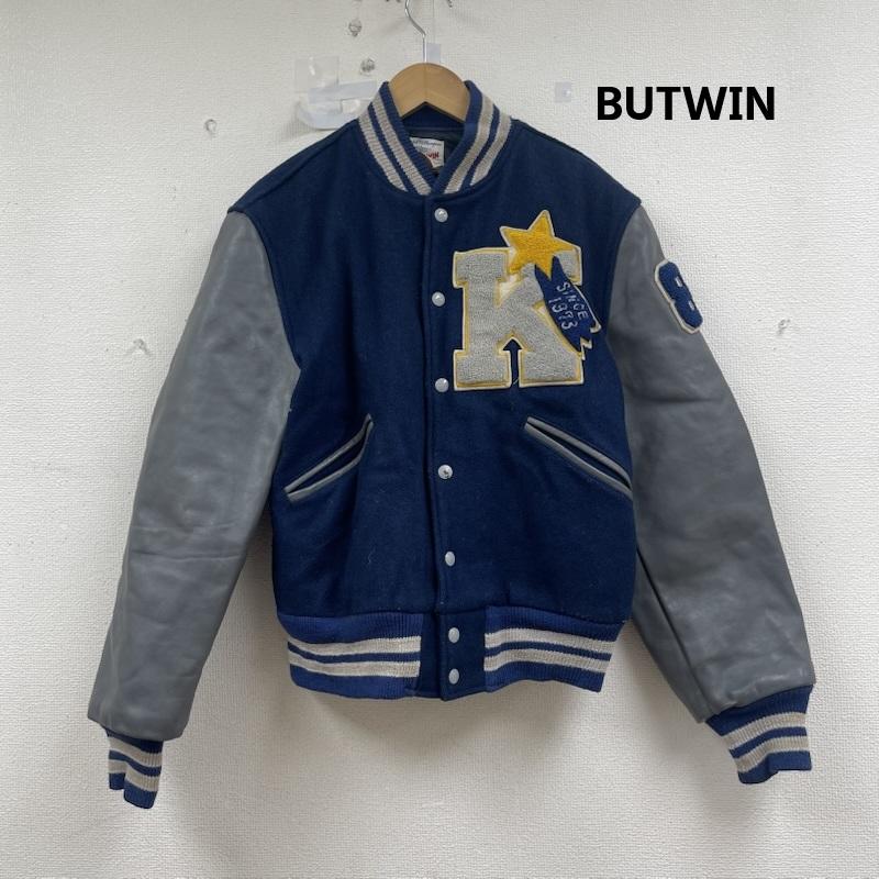 古着 USED ジャケット、上着 ジャンパー、ブルゾン BUTWIN USA製 スタジアム ジャンパー Pure TENNIS TEAM ロゴ 刺繍 38 紺 / ネイビー / navy メンズ USED 古着 中古 50156283