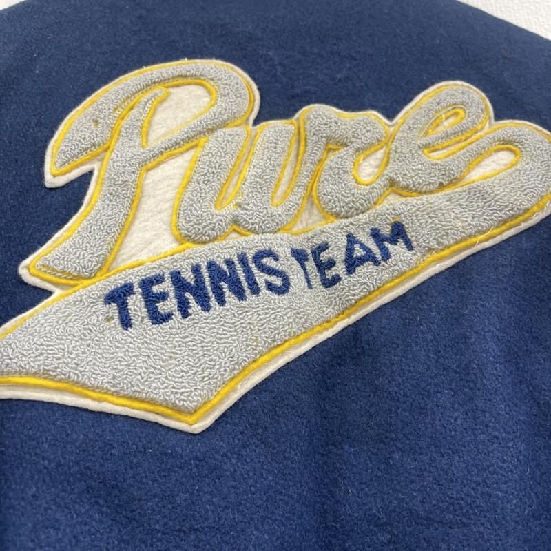 古着 USED ジャケット、上着 ジャンパー、ブルゾン BUTWIN USA製 スタジアム ジャンパー Pure TENNIS TEAM ロゴ 刺繍 38 紺 / ネイビー / navy メンズ USED 古着 中古 50156283