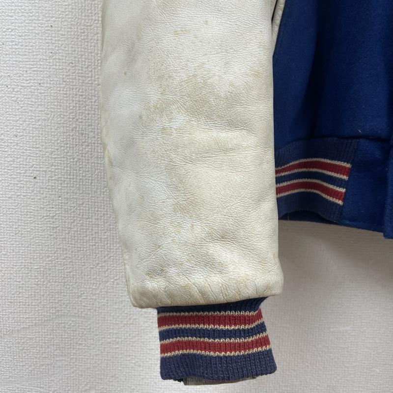 ゴールデンベア Golden Bear ジャケット、上着 ジャンパー、ブルゾン USA製 ロゴ 刺繍 スタジアム ジャンパー ブルゾン M 紺 / ネイビー / navy メンズ USED 古着 中古 50156284