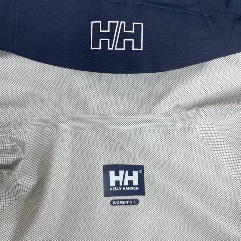 ヘリーハンセン HELLY HANSEN ジャケット、上着 ジャンパー、ブルゾン アウトドア マウンテン ロゴ プリント パーカー L 紺 / ネイビー / navy レディース USED 古着 中古 50156285
