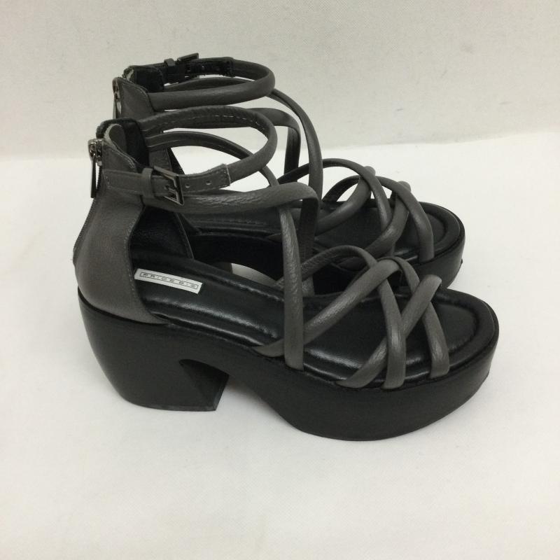 ＵＳＥＤ古着 USED/古着 パンプス パンプス pride bis チューブクロス　パンプス 24.0cm 黒 / ブラック / black X 灰 / グレー / gray レディース USED 古着 中古 50156310