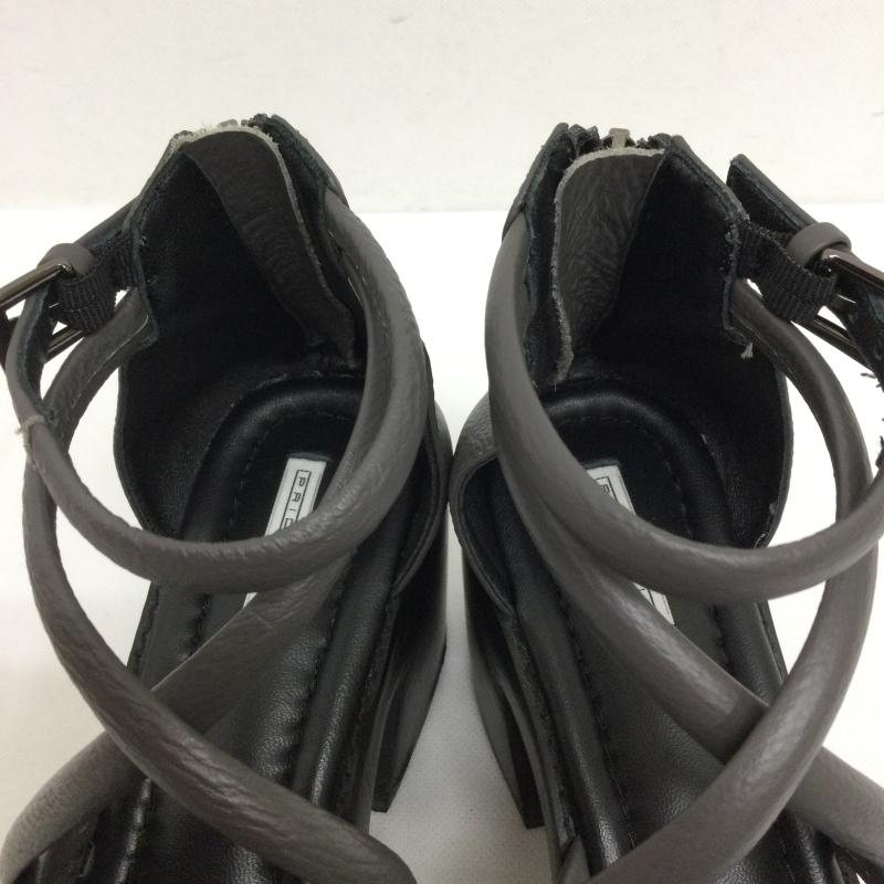 ＵＳＥＤ古着 USED/古着 パンプス パンプス pride bis チューブクロス　パンプス 24.0cm 黒 / ブラック / black X 灰 / グレー / gray レディース USED 古着 中古 50156310