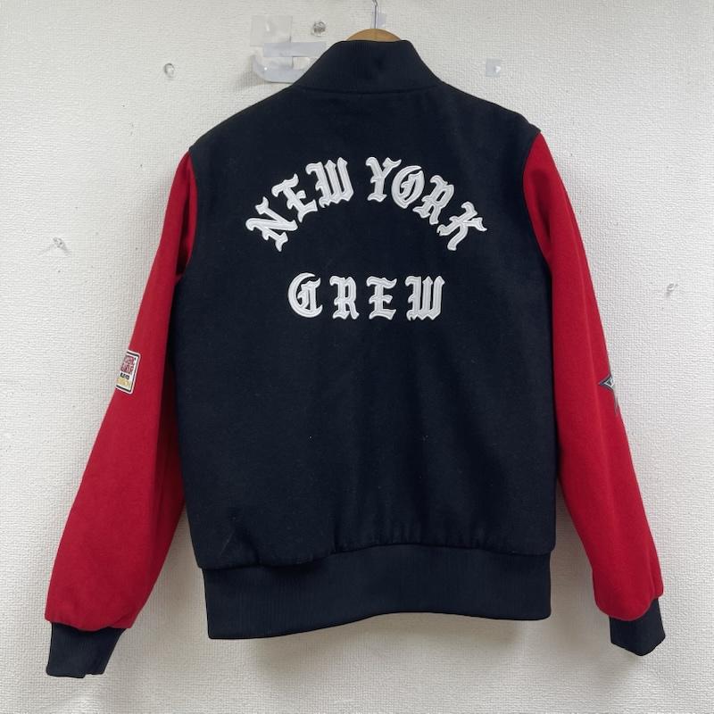 マジェスティック MAJESTIC ジャケット、上着 ジャンパー、ブルゾン USA製 NEW YORK CREW スタジャン スタジアム ジャケット M 黒 / ブラック / black メンズ USED 古着 中古 50156327